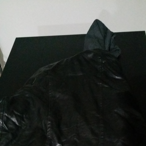 Levi's Faux Leather Hooded Jacket - Picture 1 of 5